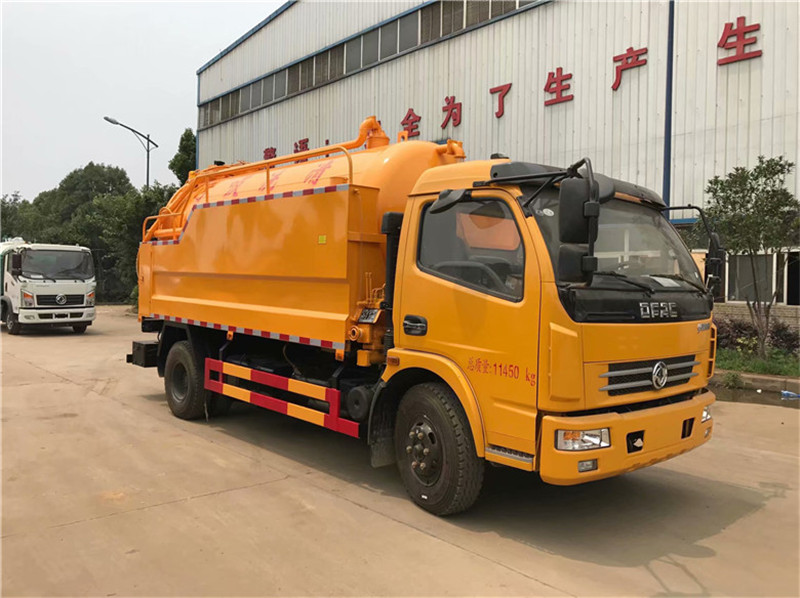 國(guó)六東風(fēng)大多利卡清洗吸污車(chē)一體罐8方
