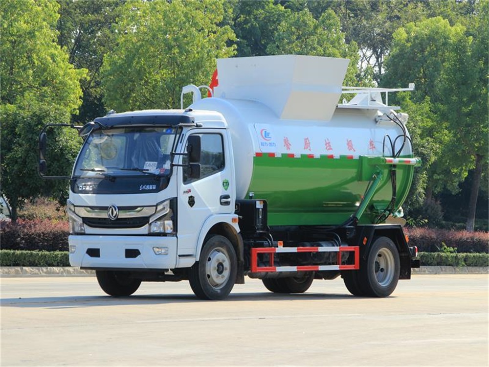 國(guó)六大多利卡罐式餐廚垃圾車